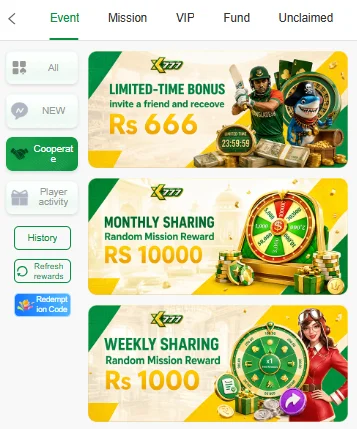 XK777 Bonus